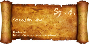 Sztoján Ábel névjegykártya